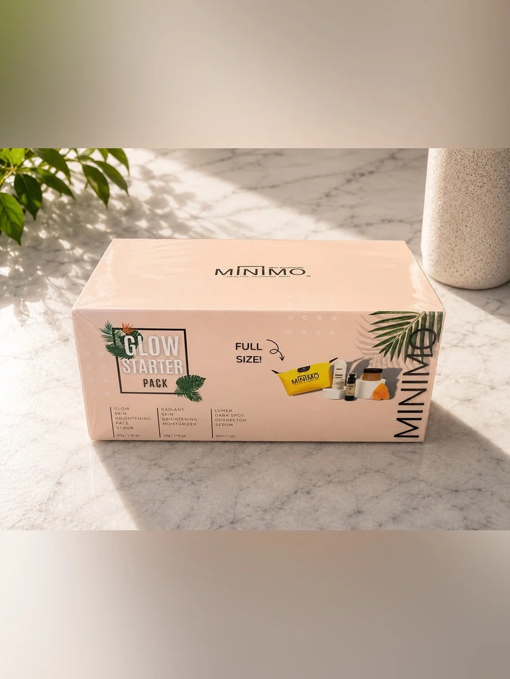 Minimo Glow Starter Pack Exfoliant & Scrub